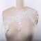 1 Yard 5" Ivory Beaded Bridal Veil Lace Trim with Dangling Leaf Motif for Wedding Veils